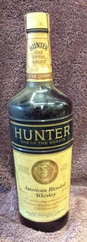 Hunter one of the Greats: American Blended Whiskey one: Any contents in bottle is Free; You are bidding on the bottle