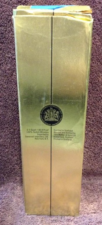 Johnnie Walker Black label Blended Scotch Whiskey 4/5: Any contents in bottle is Free; You are bidding on the bottle