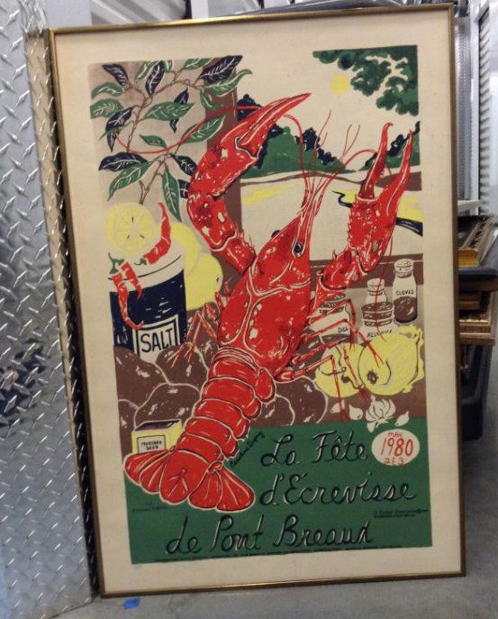 La fete d Ecrevisse 266/500 poster no glass 24 x 36 (1 of 1)