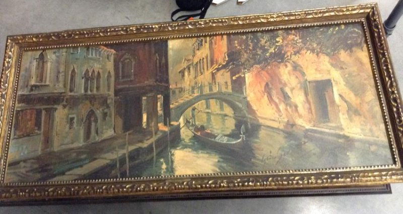 Rio S Thomas oil on board unable to read artist 51 x (1 of 1)