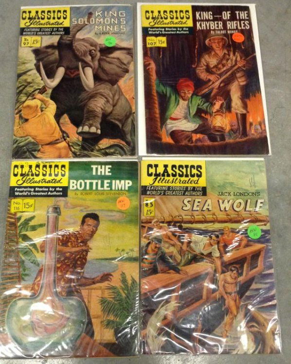 Lot of 4 Classic Illustrated comics (1 of 1)