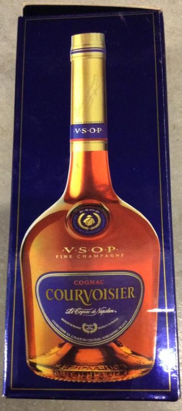 Courvoisier Cognac 375ml with box: Any contents in bottle is Free; You are bidding on the bottle