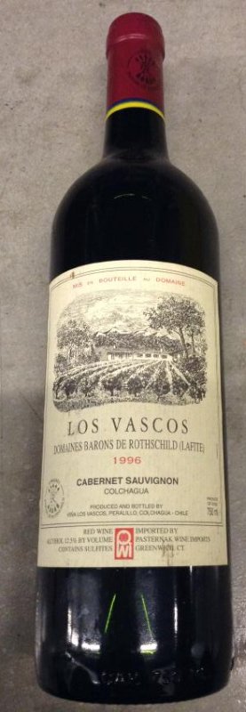 Los Vascos Cabernet Sauvignon 1996 750ml: Any contents in bottle is Free; You are bidding on the bottle