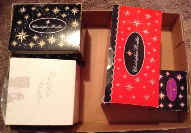 Lot of 4 Radko Christmas Ornaments (1 of 1)