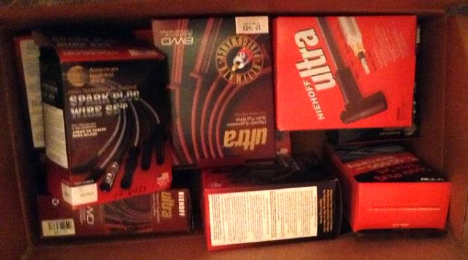Vintage 60's & 70's New Spark plug Wire Sets (10: Vintage 60's & 70's New Spark plug Wire Sets (10 pieces)