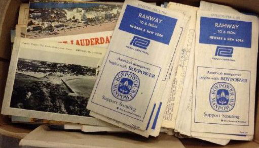 Postcards & Train Timetables (1 of 1)