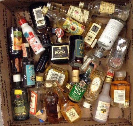 Vintage Liquor Bottles tax stamps (1 of 1)