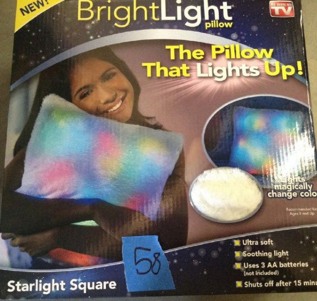 Bright Light Pillow - Starlight Square (1 of 1)