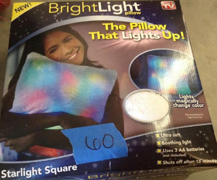 Bright Light Pillow - Starlight Square (1 of 1)