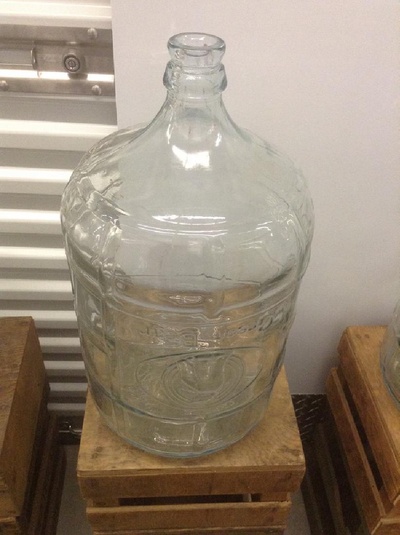 Great Bear Embossed 5 gallon glass jug with Crate: Great Bear Embossed 5 gallon glass jug with Crate Crissa