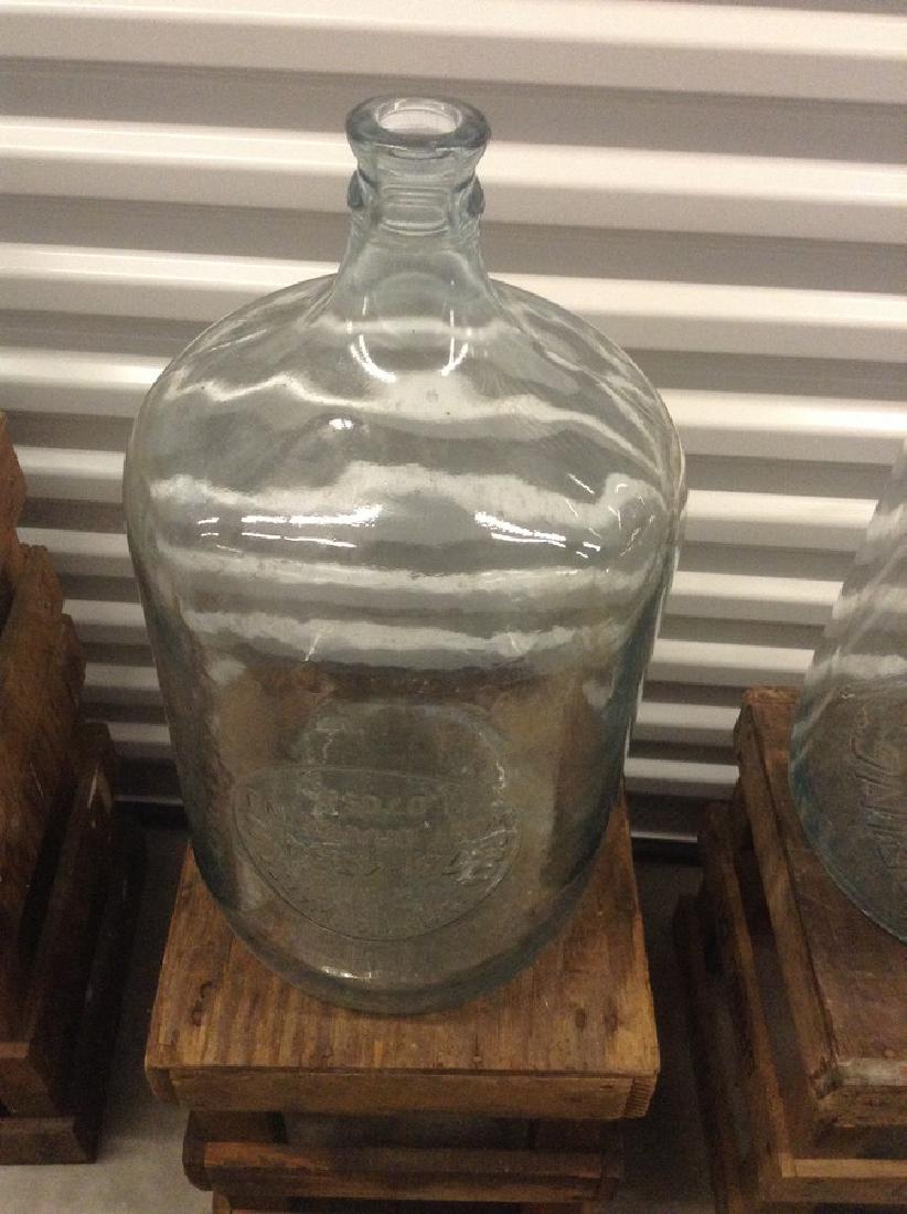 Rock Spring water comp 5 gal glass water jug with crate (1 of 1)