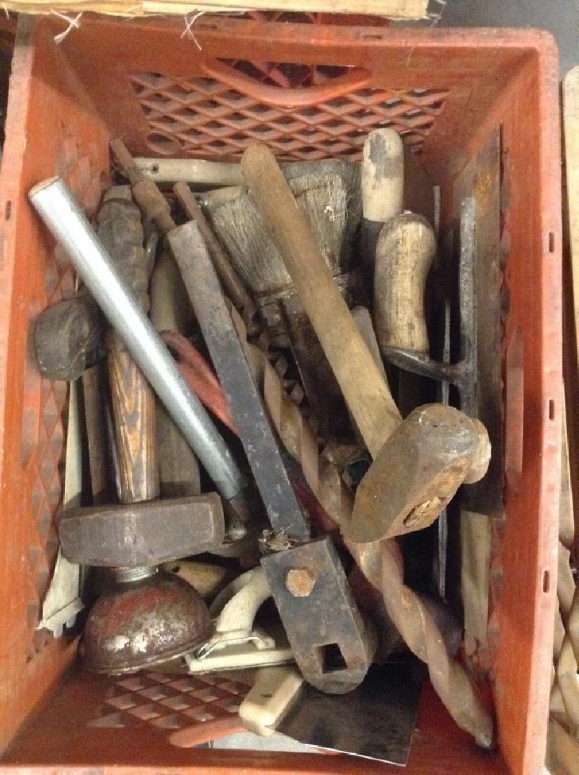 Milk crate full of tools: Milk crate full of tools