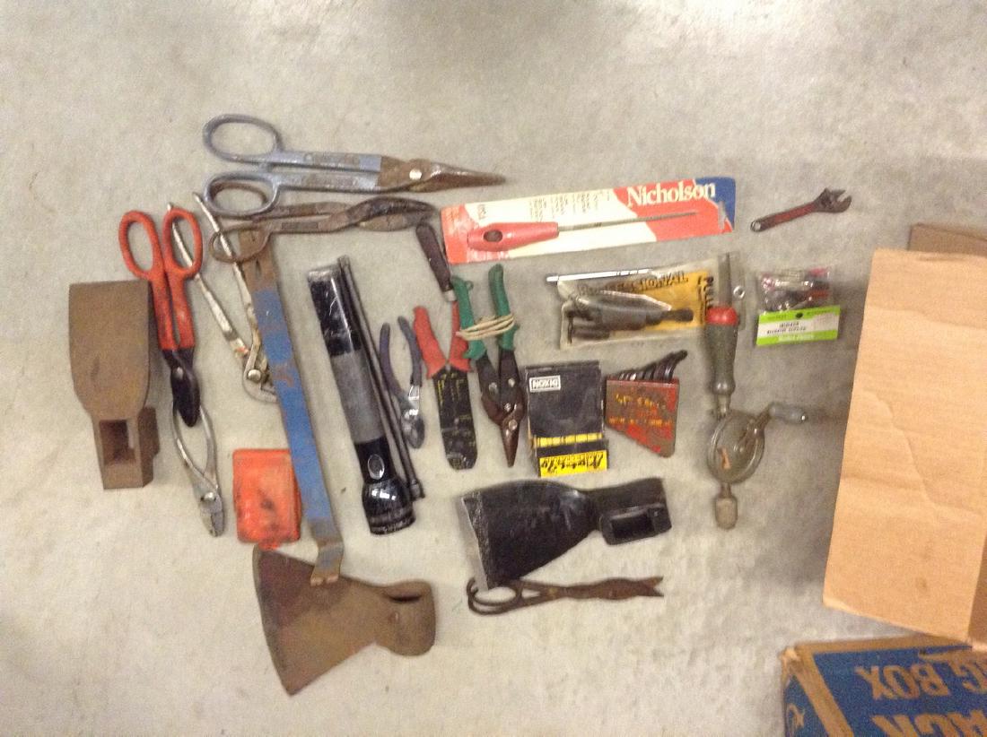 Large lot Vintage tools, Axe heads and more (1 of 1)