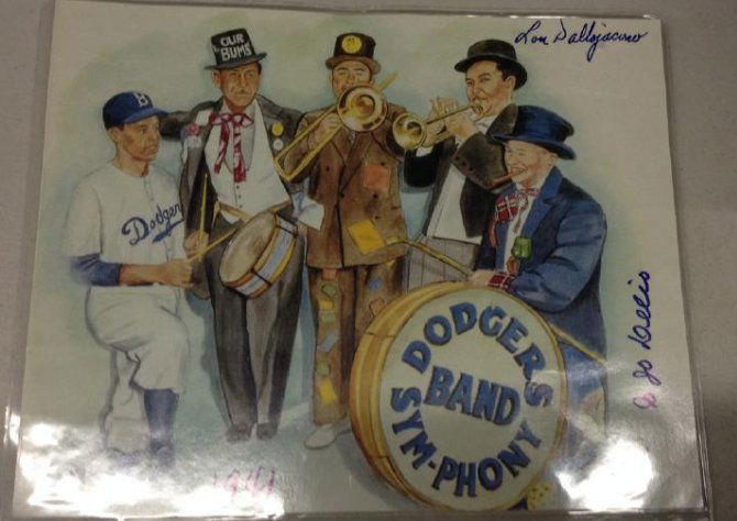 Brooklyn Dodgers signed print (1 of 1)