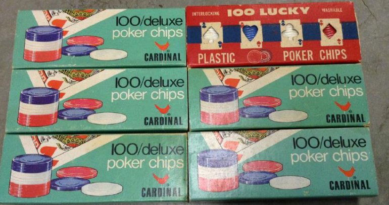 Vintage poker chips sealed sets (1 of 1)