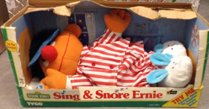 Tyco Seasame Street sing and snore Ernie: Tyco Seasame Street sing and snore Ernie