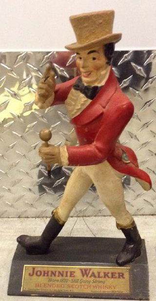 Vintage Wood Johnnie Walker Statue (1 of 1)
