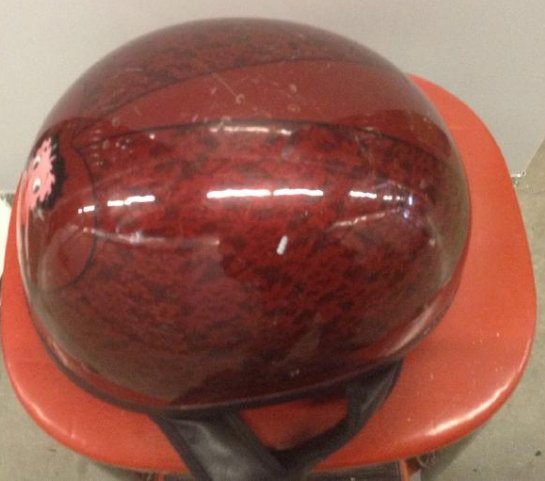 Size M, Red Helmet Motorcycle (1 of 1)