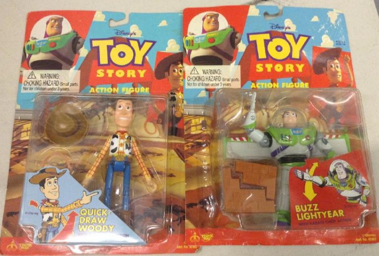 1991 Thinkaway Toy Story Figues in Packages: 1991 Thinkaway Toy Story Figues in Packages
