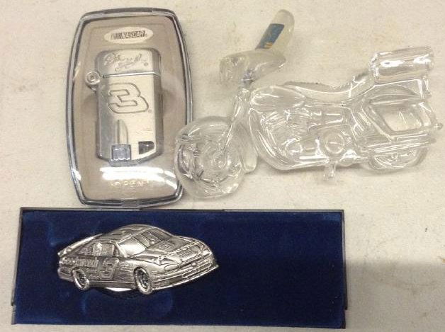 Dale Ernhardt Cigarette lighter, pocket knife, Mikasa (1 of 1)