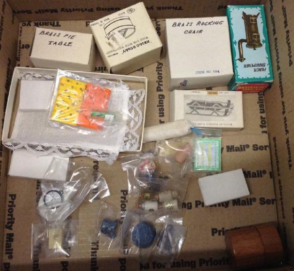Miniature Cast Iron & Various Other Dollhouse Items (1 of 1)