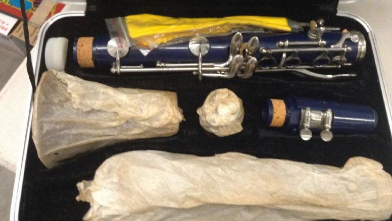 Vintage Blue Clarinet (1 of 1)