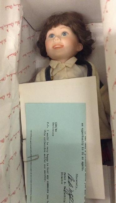 Danbury Mint Judy Belle Artist Doll Betty: Danbury Mint Judy Belle Artist Doll Betty