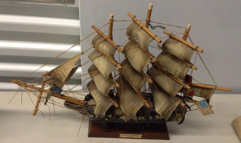Wood Model US Constitution Ship 1814 (1 of 1)