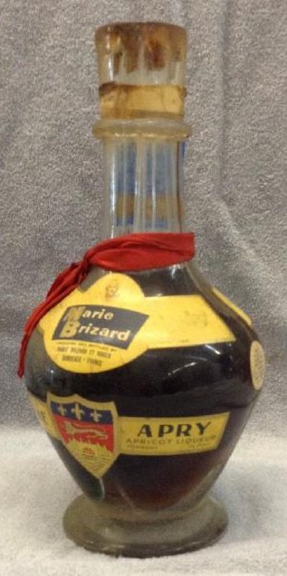 Marie Brizard 4 Comparaent Bottle: Any contents in bottle is Free; You are bidding on the bottle & unbroken tax stamp