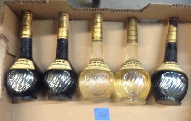 5 Bottles Mixed Mohawk CrÃ¨me de Menthe (1 of 1)