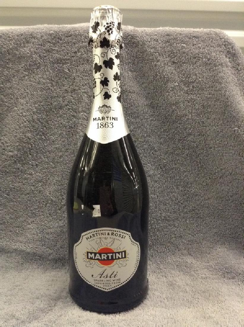 Martini 1863 Asti 750ml: Any contents in bottle is Free; You are bidding on the bottle & unbroken tax stamp