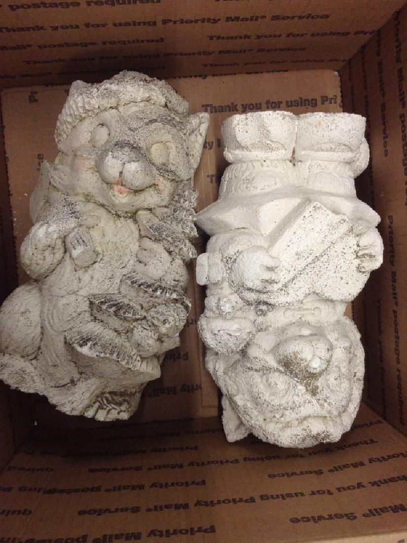 Pair Cement Squierls 10" Long: Pair Cement Squierls 10" Long
