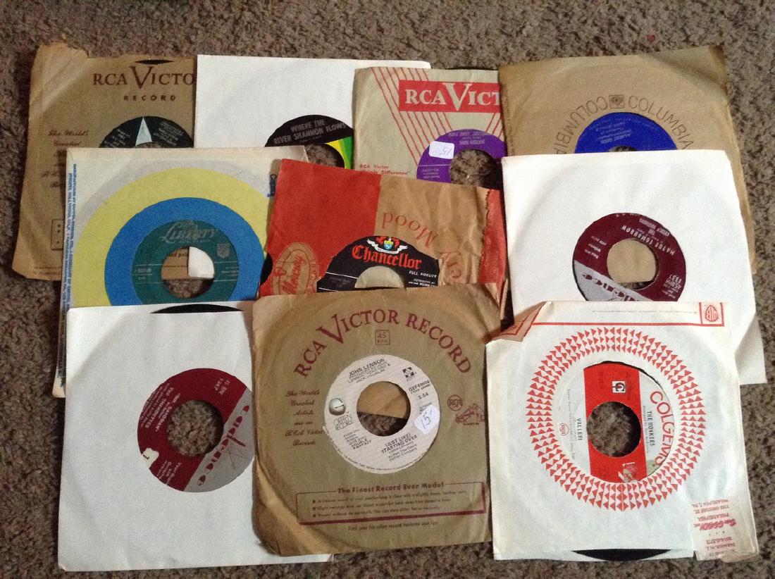 lot of 10 mixed artist 45 records (1 of 1)