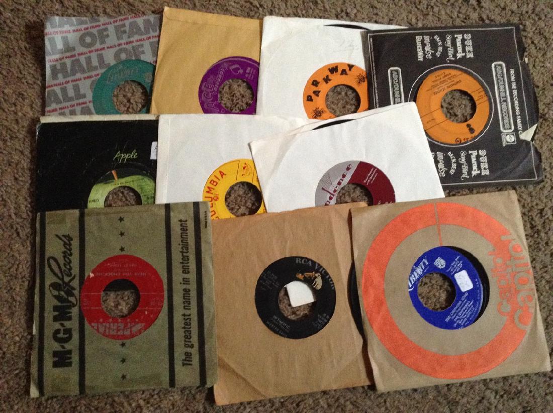 lot of 10 mixed artist 45 records (1 of 1)