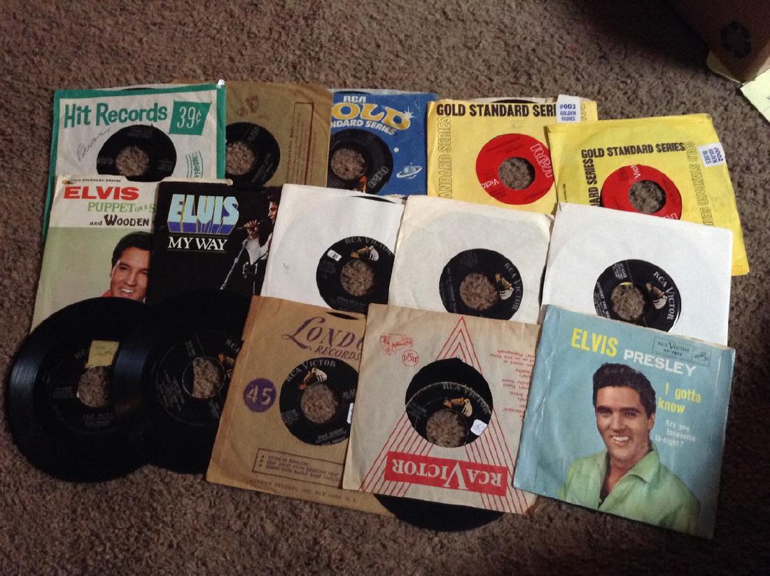 Lot of 15 Elvis Presley 45 records (1 of 1)
