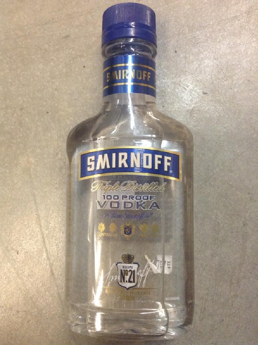 Smirnoff Triple Distilled Vodka 200ml: Any contents in bottle is Free; You are bidding on the bottle & unbroken tax stamp
