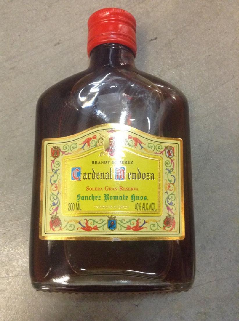 Cardenal Mendoza Brandy De Jerez 200ml: Any contents in bottle is Free; You are bidding on the bottle & unbroken tax stamp