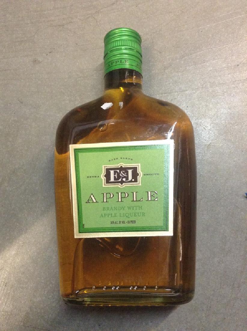 E & J Apple Brandy & Liquor 375ml: Any contents in bottle is Free; You are bidding on the bottle & unbroken tax stamp