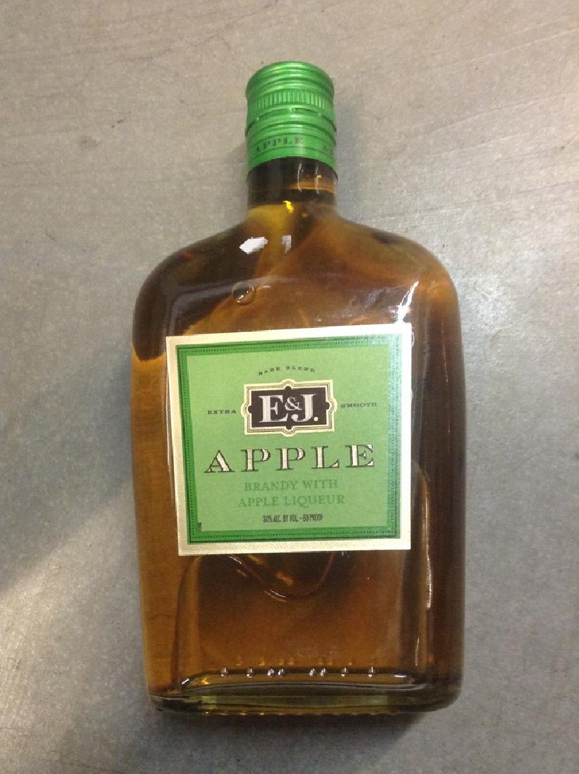 E & J Apple Brandy & Liquor 375ml: Any contents in bottle is Free; You are bidding on the bottle & unbroken tax stamp
