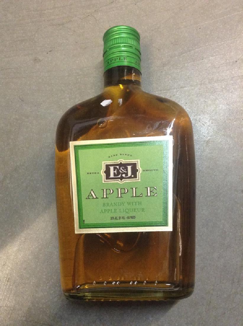 E & J Apple Brandy & Liquor 375ml: Any contents in bottle is Free; You are bidding on the bottle & unbroken tax stamp