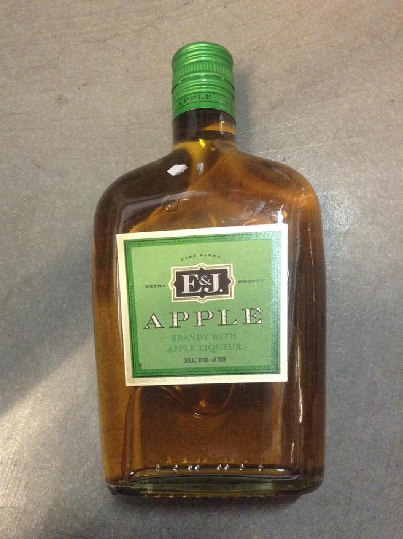 E & J Apple Brandy & Liquor 375ml: Any contents in bottle is Free; You are bidding on the bottle & unbroken tax stamp
