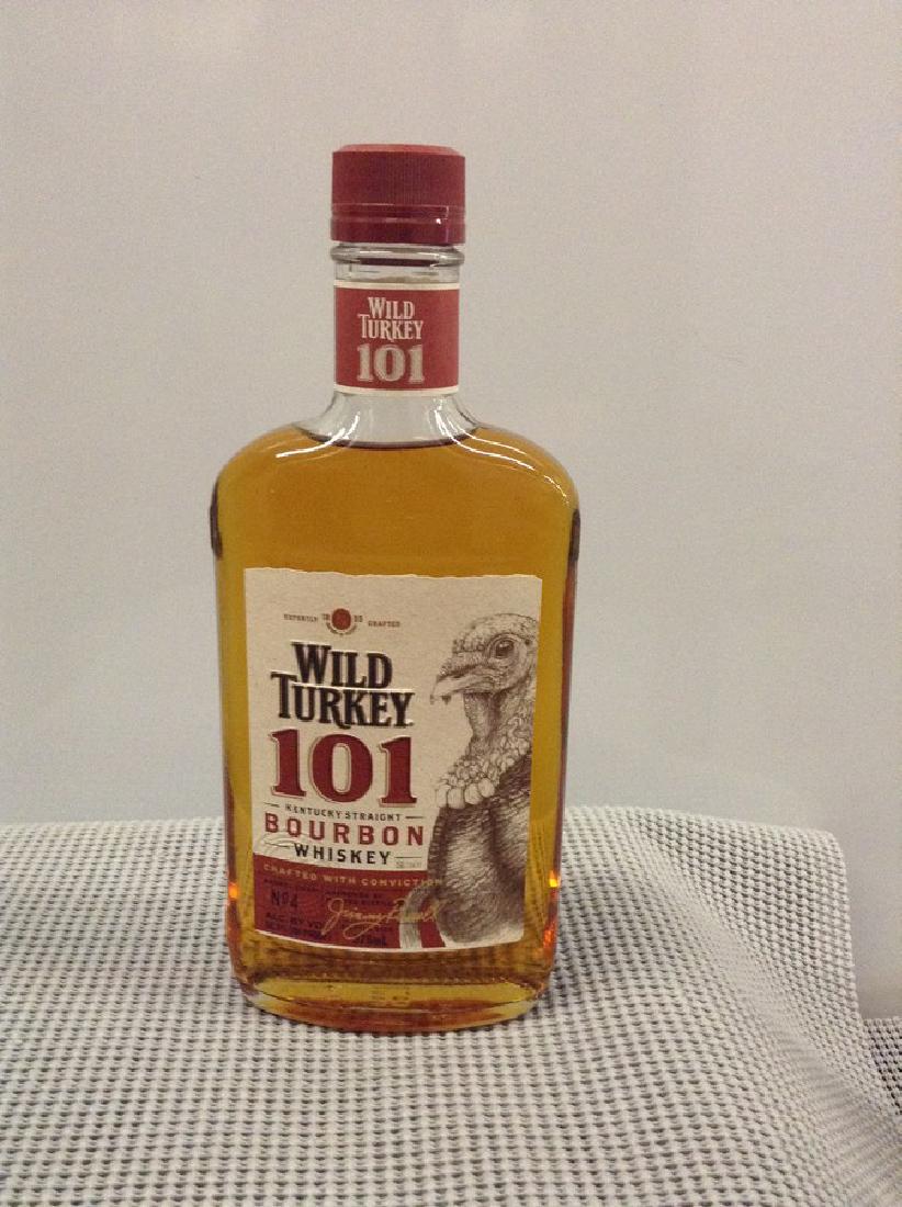 Wild Turkey 101 375ML: Any contents in bottle is Free; You are bidding on the bottle & unbroken tax stamp