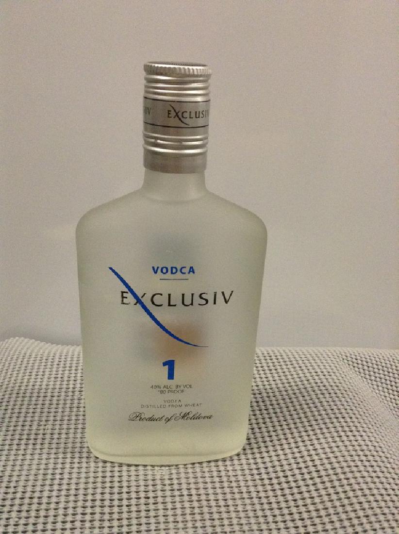 Exclusiv "Vodca" Vodka # 1 375: Any contents in bottle is Free; You are bidding on the bottle & unbroken tax stamp