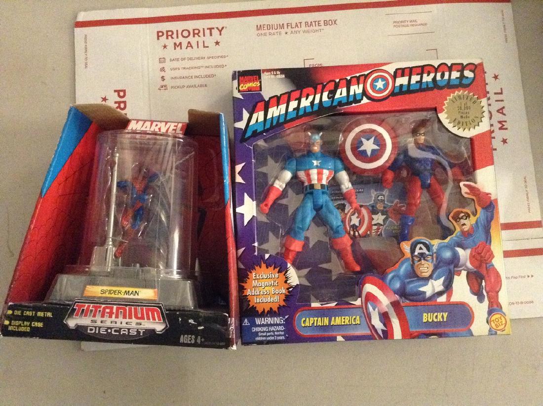 Captain America Spiderman Titanium Figure: Captain America Spiderman Titanium Figure