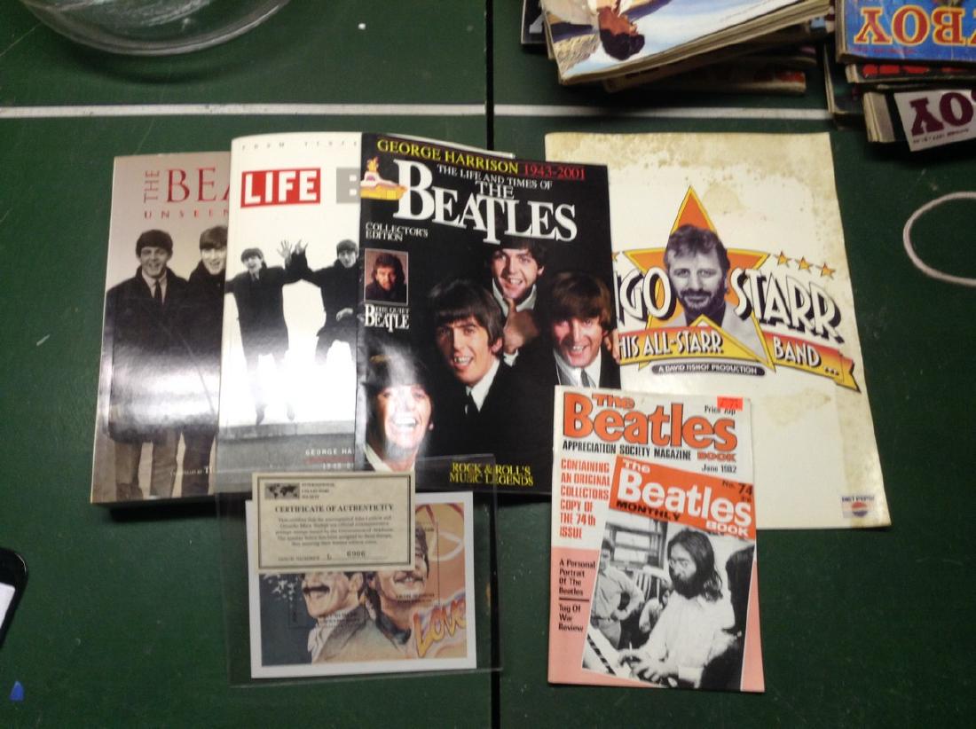 Lot of Beatles Books - Collector Stamp - Ringo Starr: Lot of Beatles Books - Collector Stamp - Ringo Starr Program