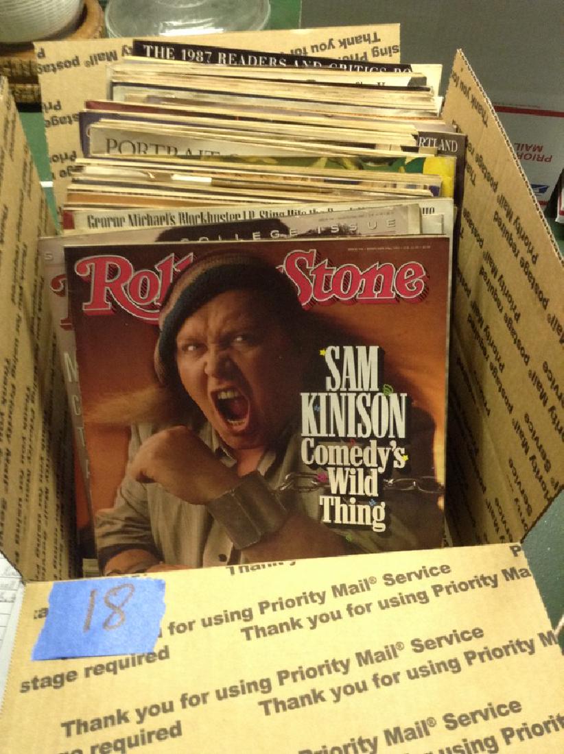Box of Vintage Rolling Stone Magazines (1 of 1)