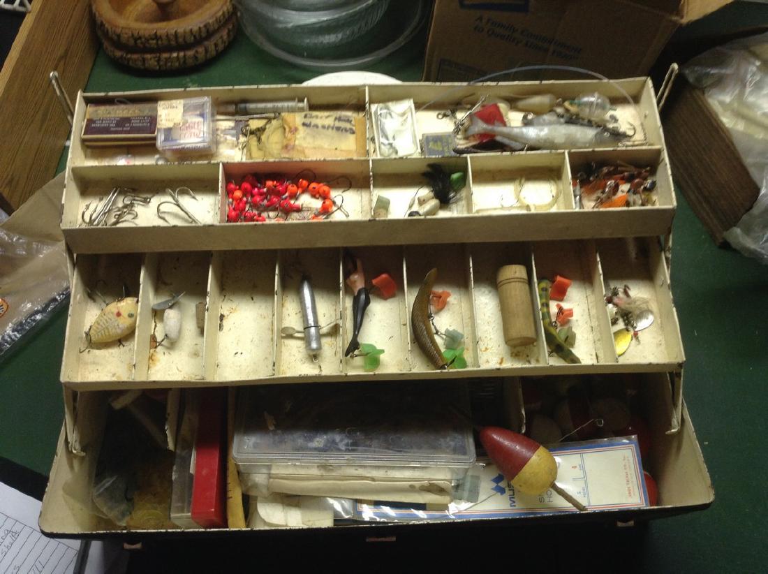 Fishing tackle box & contents (1 of 1)