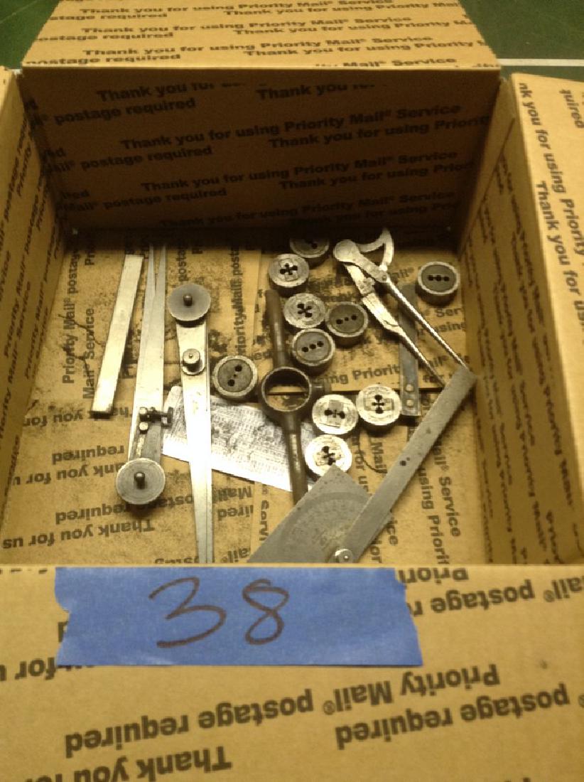 Box of Vintage Machinist tools Starrett (1 of 1)
