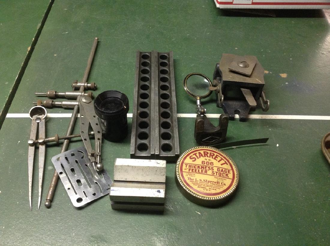 Vintage Machinist tools including Starrett (1 of 1)