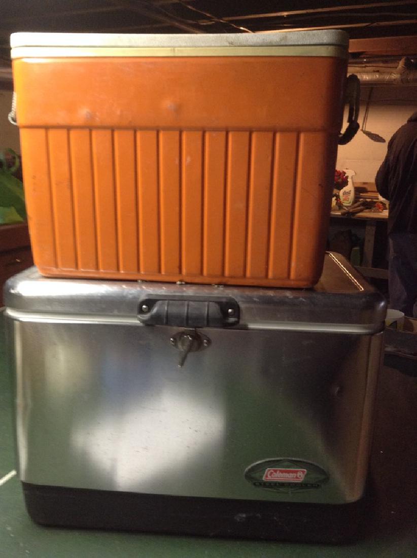 2 Coolers - Stainless Coleman: 2 Coolers - Stainless Coleman
